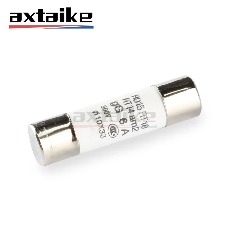 10*38mm Ceramic Fuse 0.5A-50A 500V 500mA RO15 R015 RT18 RT14 Am2 380V 10&times;38 5PCS car fuses