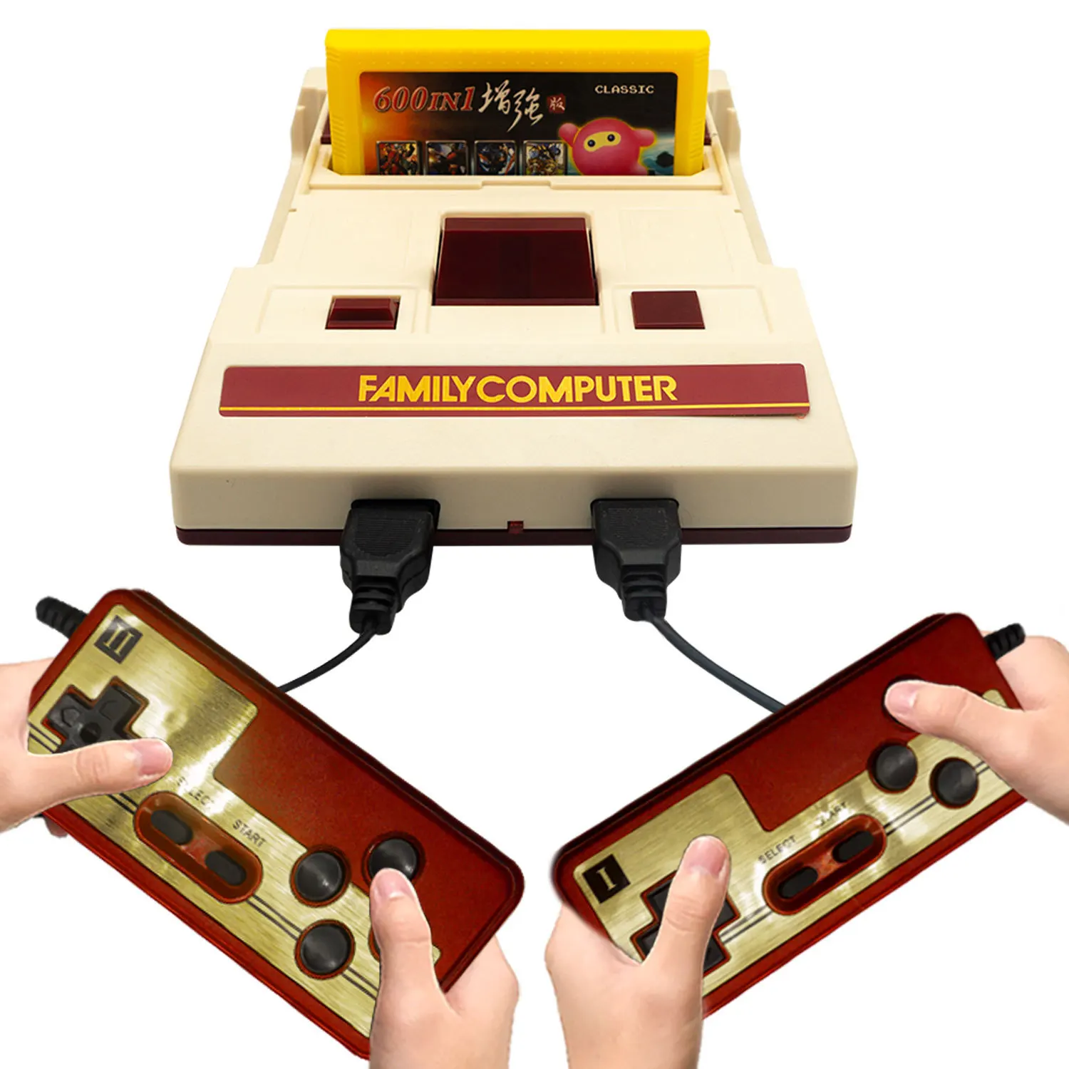 8 bit vídeo game console construído em 500 jogos clássicos família