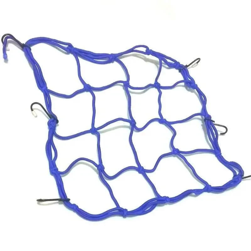 Motorcycle Luggage Net 6 Hooks Hold Down Fuel Tank Luggage Mesh Web Styling Adjustable Cargo Net