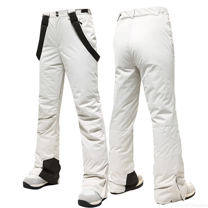 Women Ski Pants Thicken Windproof Waterproof Winter Snow Outdoor Sports Snowboarding Overalls
