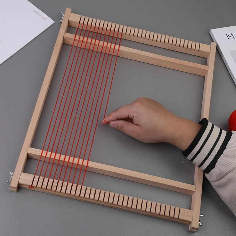 Diy Hand Knitting Wooden Loom Weaving Toys Tapestry Scarf Multifunctional  Wool Weaving Loom Household Wooden Knitting Machine - Diy Knitting -  AliExpress