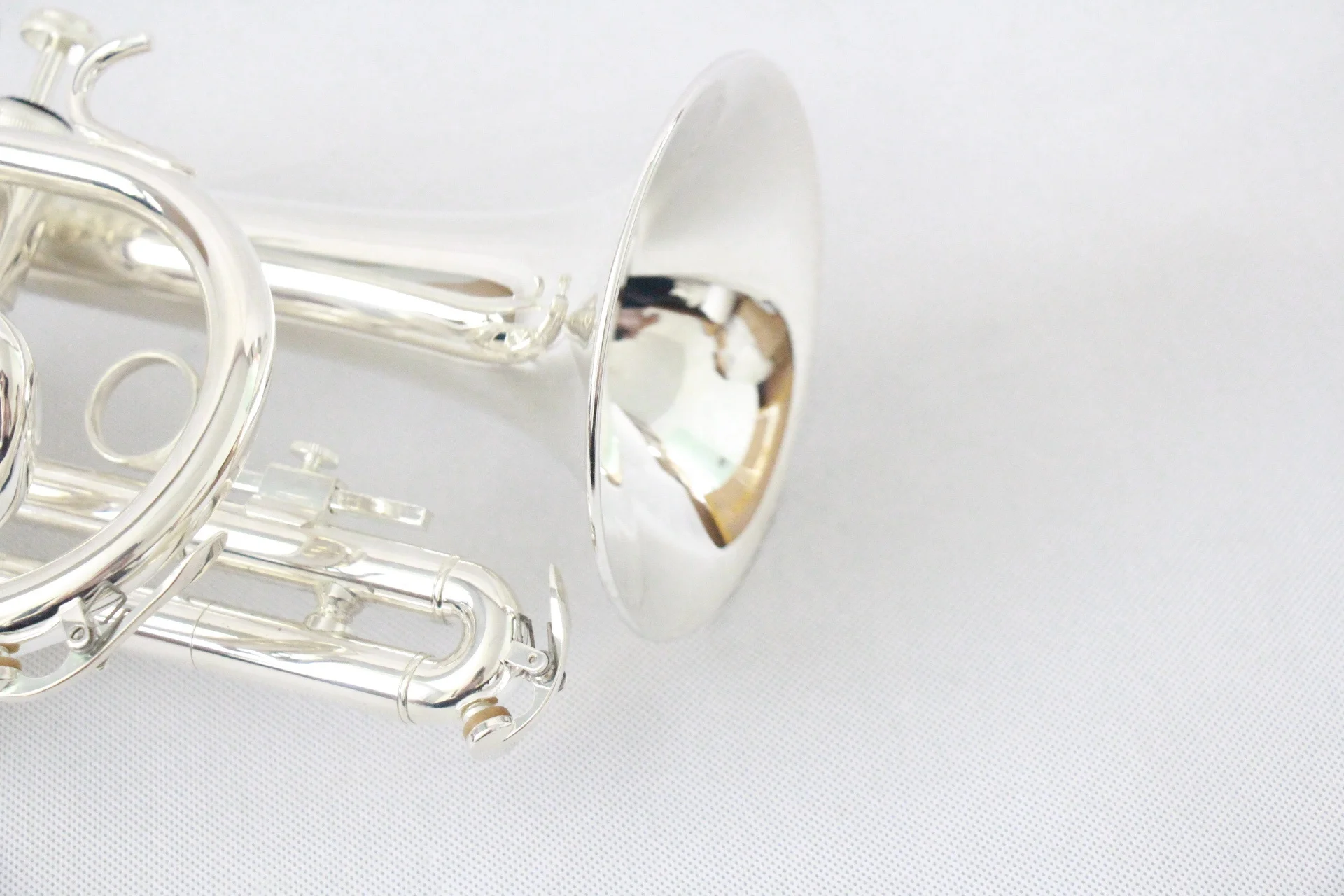 Chinese Musical Instruments Factory Price Cornet Instrument Silver Plated Bb Cornet