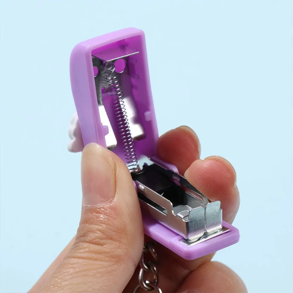 1PC Cartoon Cute Mini Stapler Portable No.10 Staples Binding Tools Stationery Office School File Organizer Supplies Push Clip, push stapler,mini stapler set,hand stapler