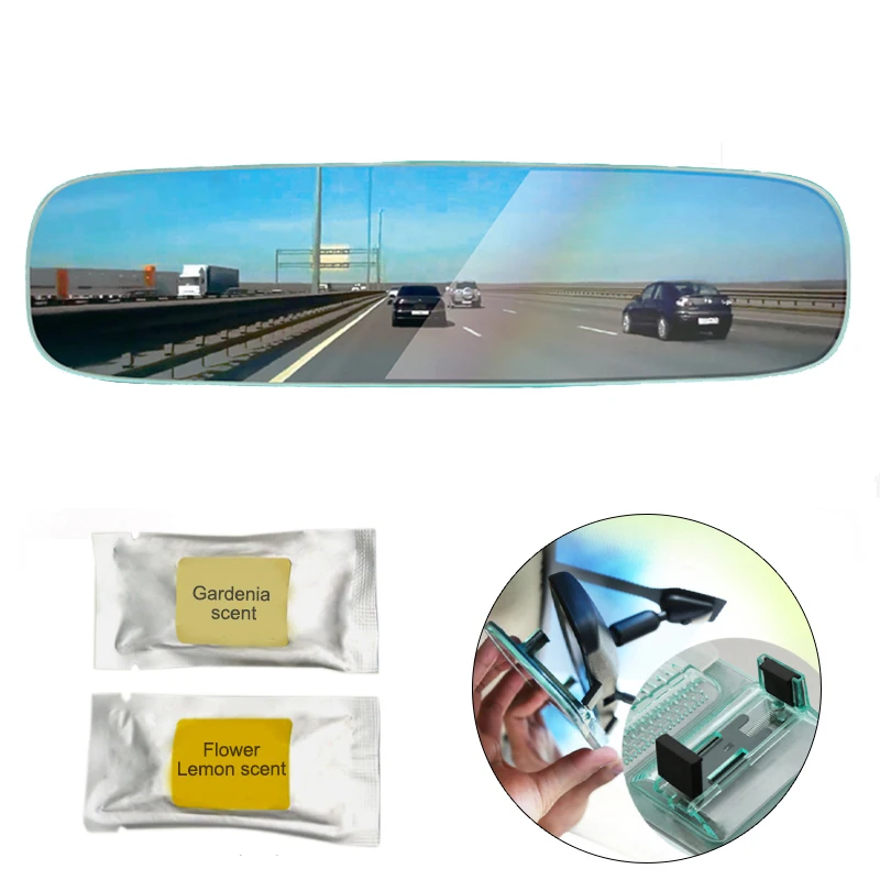 Baby Mirror Interior Rearview Mirror for Kids Baby Monitor Safety Driving Wide Angle with Fragrant Slices