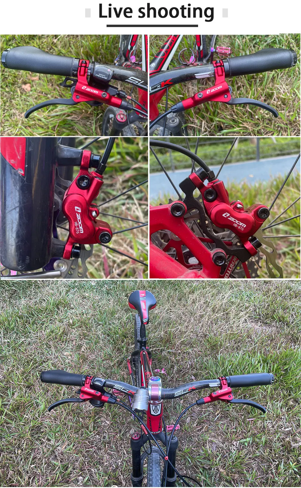 Zoom Hb876 Four Pistons Bicycle Hydraulic Disc Brake Front& Behind