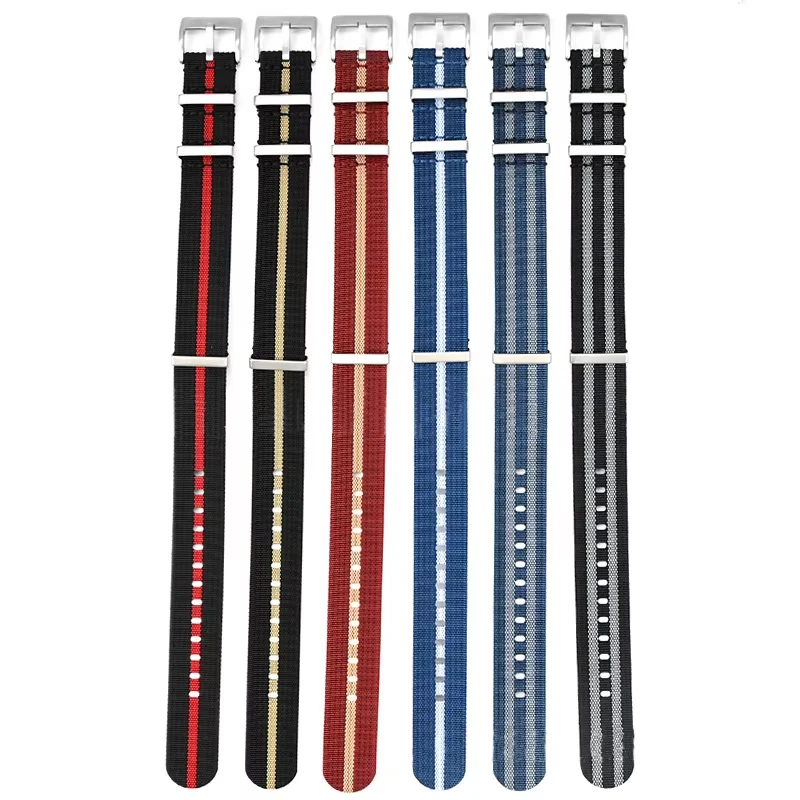 Hochwertiges Nylon-Uhrenarmband für Omega 18 mm, 20 mm, 22 mm, 24 mm, Armband für Seiko, Militär, lässig, Armband, Armee-Sport-Armband, Ersatz – Detail 2