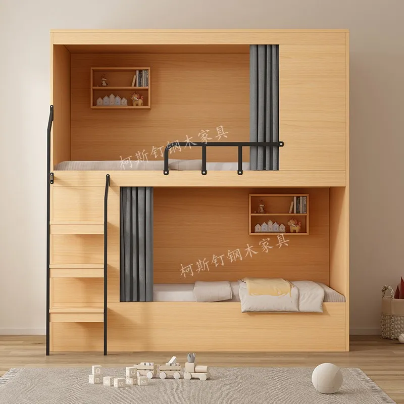 thumbnail image 1 of Camas superiores e inferiores Camas literales Pequeño apartamento CYB litera superior e inferior espacio cápsula apartamento cama, 1 of 4