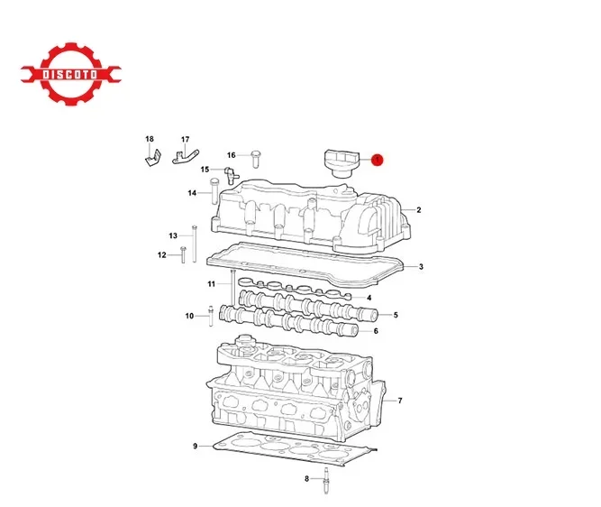 for changan CS35 V5/V7 Cylinder Head Cover Seal Ring Engine Valve Gasket