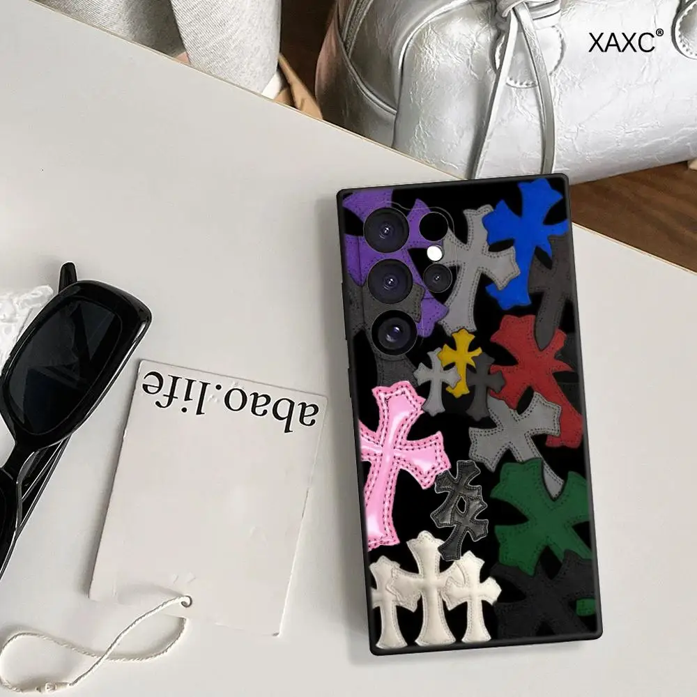 Luxury Cross Back Cover Phone Case - Premium TPU Soft Shell Design