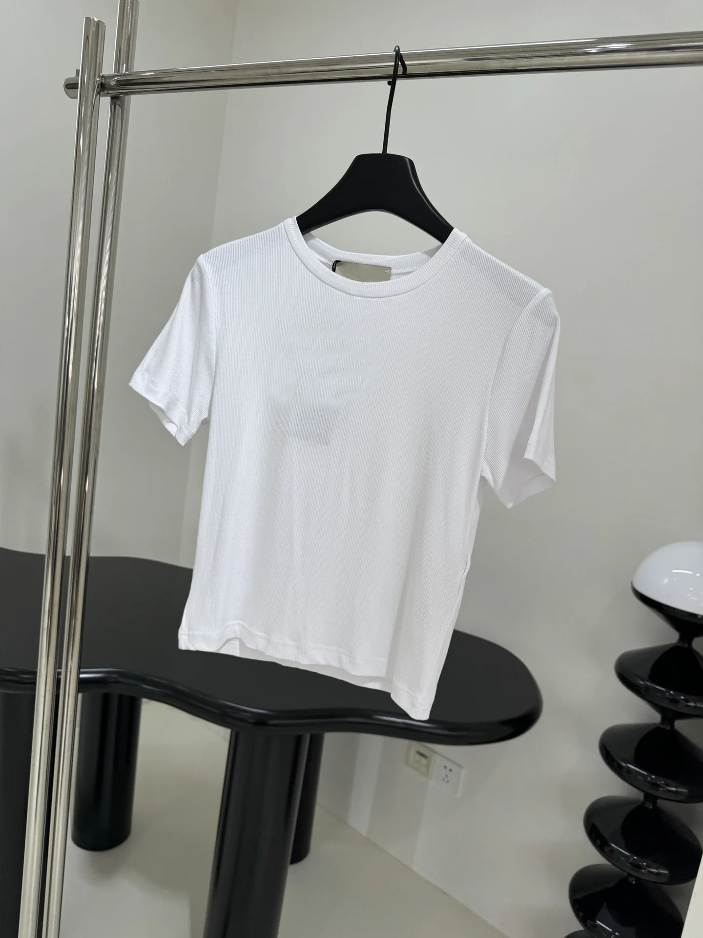 

Round neck short sleeve top T-shirt0326