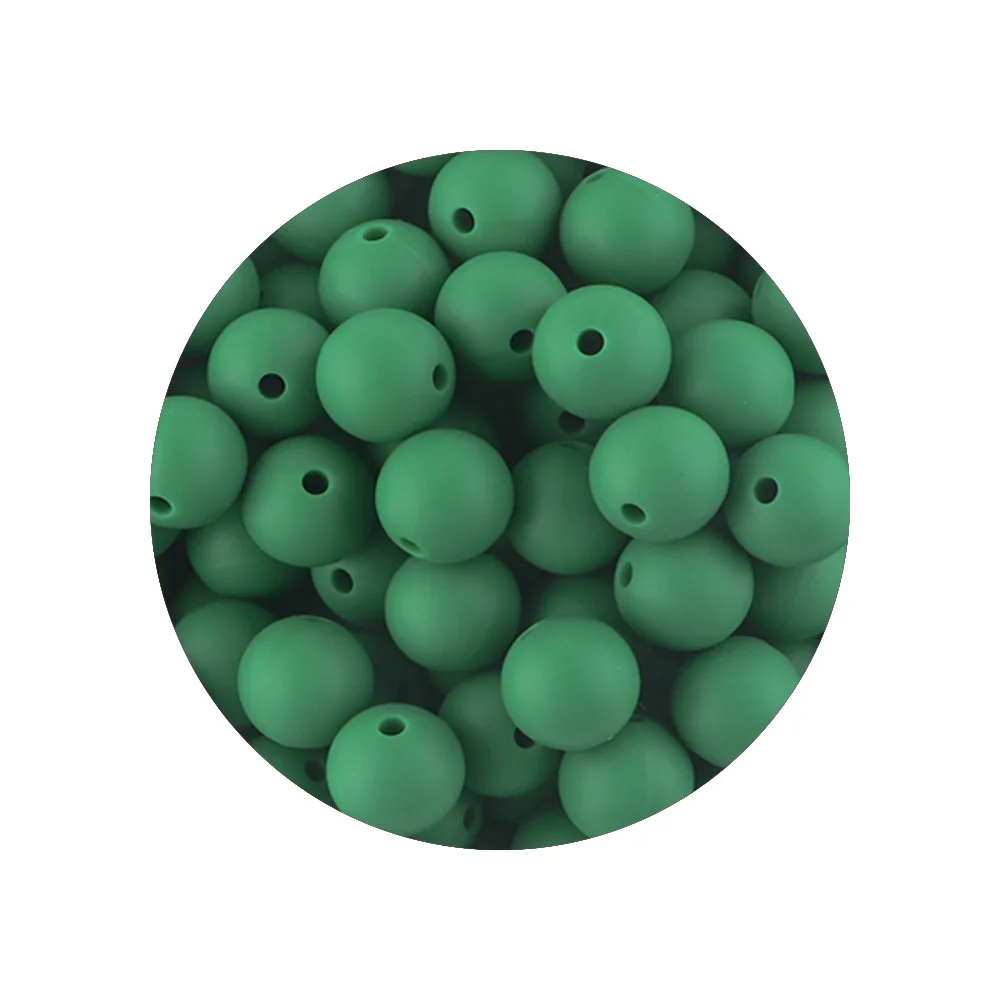 Vibrant Silicone Beads for DIY Jewelry Crafting - 50 Pieces, 12/15mm