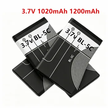 Batteria ricaricabile 3.7V 1020mAh 1200mAh BL-5C BL5C BL 5C per cellulari Nokia 2112 2118 2255 2270 2280