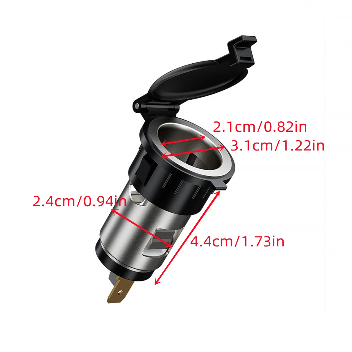 Presa Accendisigari Auto 12V 120W – Ricambio Con Numero OEM 253312923R Per Dacia E Renault Koleos - 3