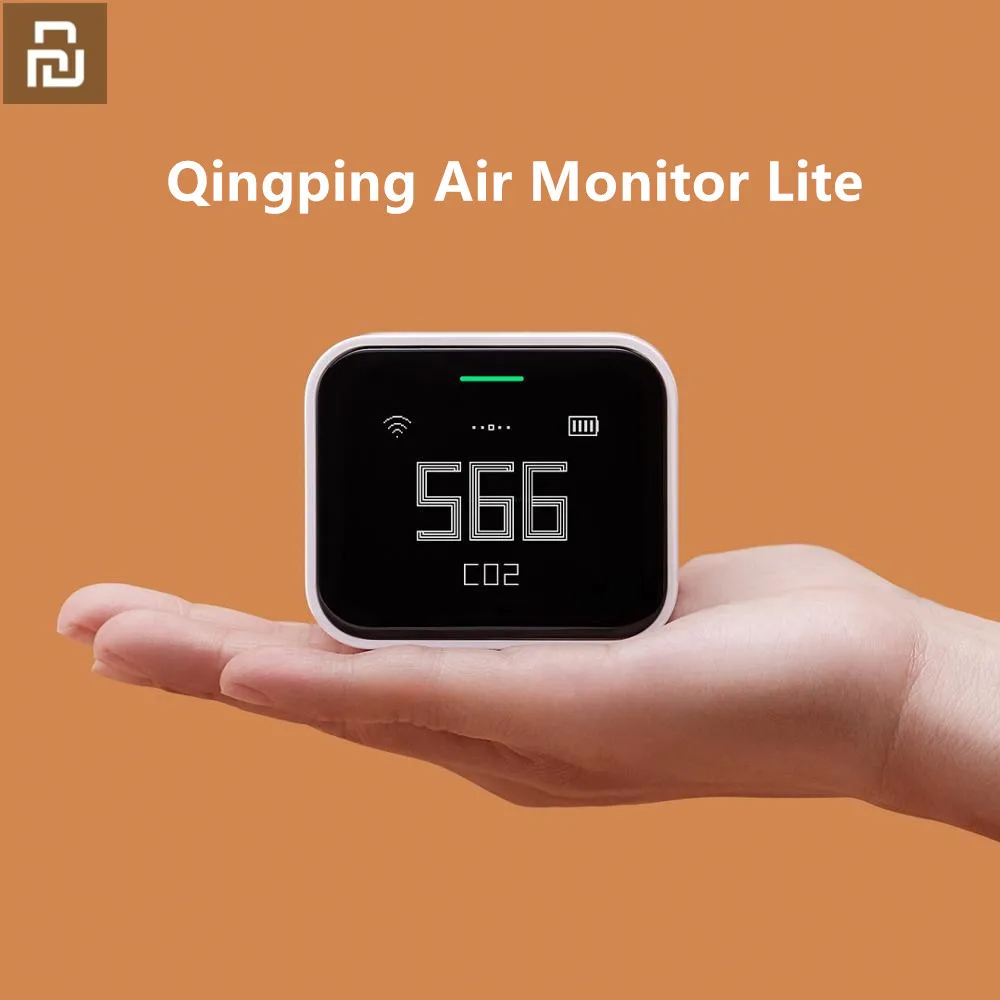 Youpin Qingping Air Monitor Lite Co2 Pm2.5 Pm10 Temperatura Hu Mi Rilevatore Di Rigidità Funzionamento Tattile Lavoro Per Mi Home App Homekit
