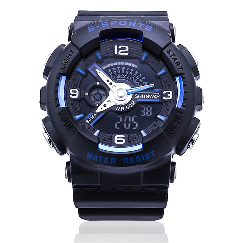 New Men Sport Watch Waterproof Style Digital Watches For Men Alarm Chrono Led Electronic Clock Square Man Wristwatch 2022
