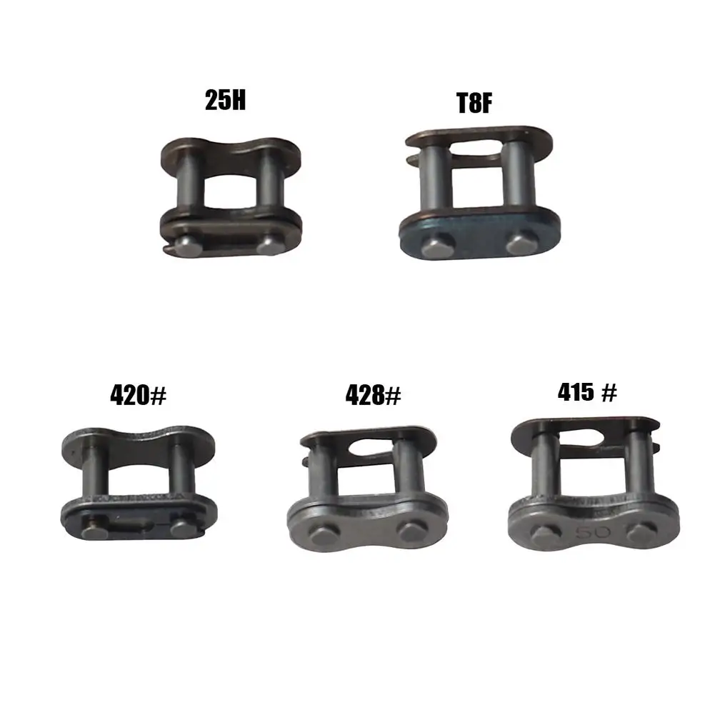 Motorcycle Chain Lock Buckle 428/420/25H/T8F/415H Easy To Install Strength and Great Durability motorcycle chain lock buckle