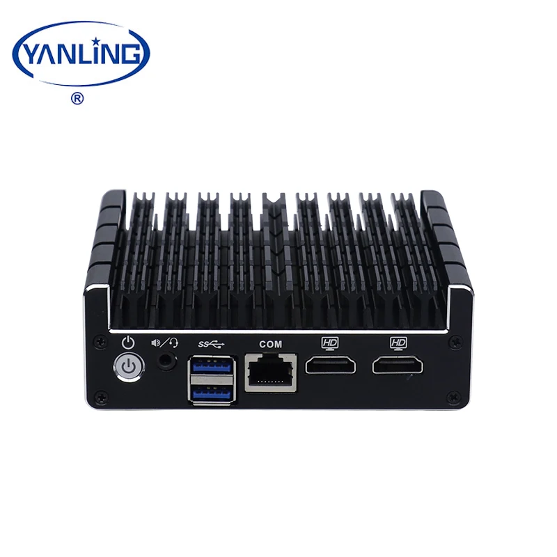 팬리스 미니 데스크탑 PC Pfsense 방화벽 Nuc 컴퓨터 4개의 1000M LAN 포트 탑재 Ubuntu Win10 산업용 방화벽 재고 있음