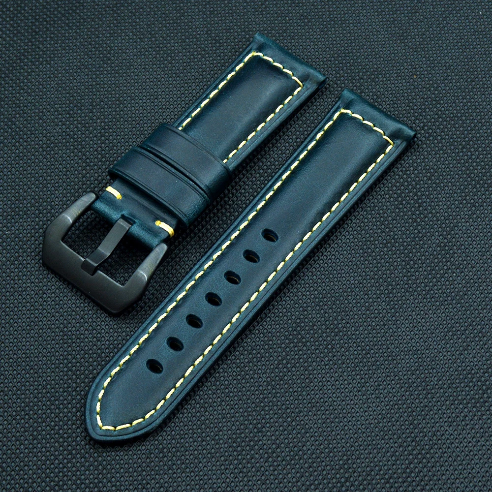 

Genuine Leather Watchband Watch Strap 20 22 24 26mm Oil wax leather Business Casual Watch Band Wrist Bracelets watch Accessories