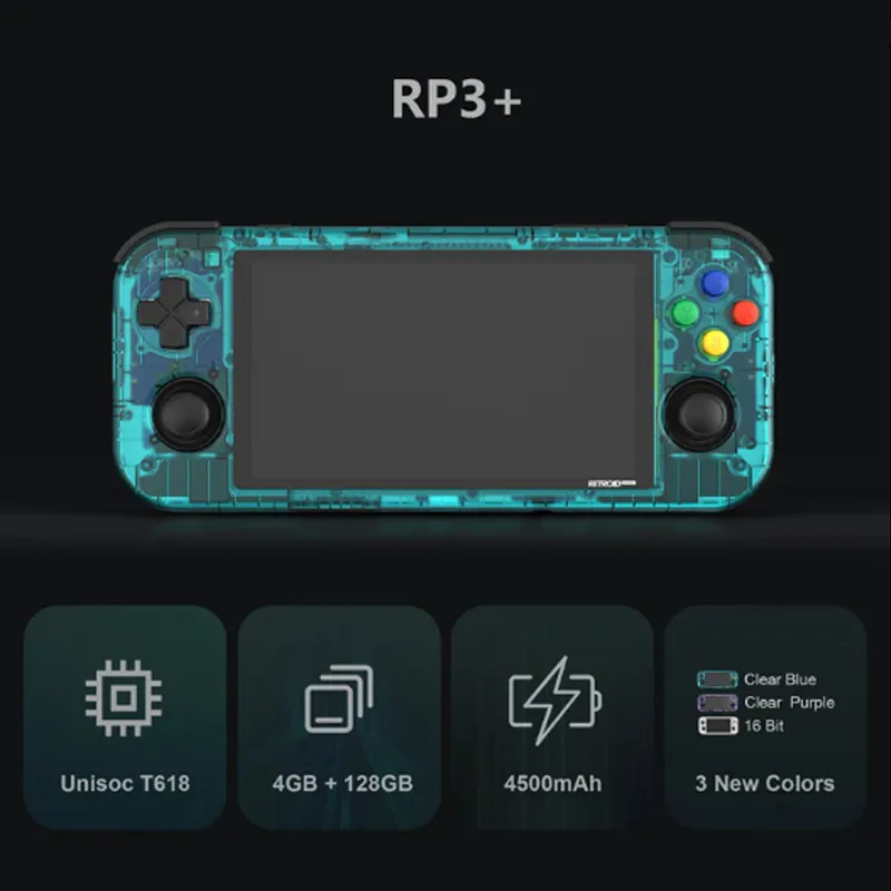 Новая консоль Retroid Pocket 3 Plus 3 + Handhelds, 4,7 дюйма, 4G + 128 ГБ, Android 11 RP3 +, портативные Ретро консоли для видеоигр, игровая приставка