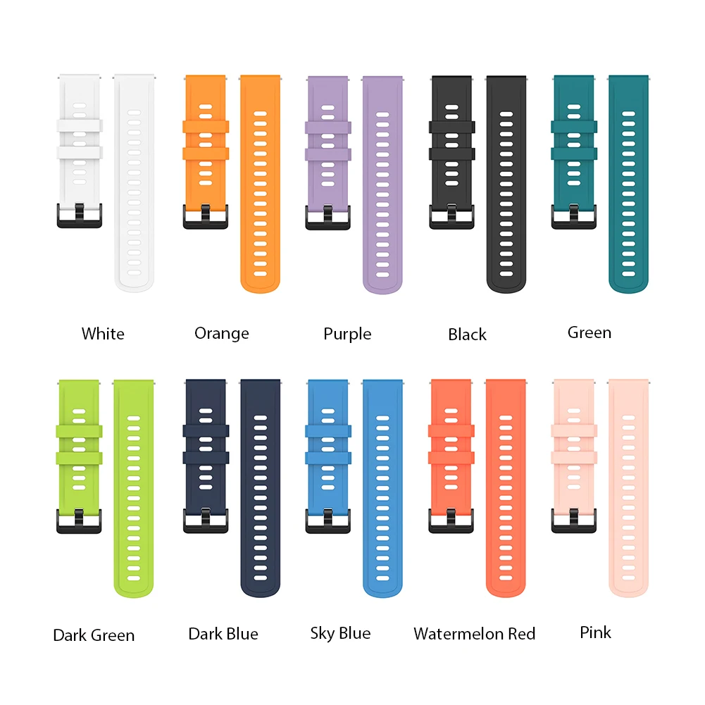 Strap for Xiaomi MI Watch/MI Watch Color Straps Silicone Watchband 22mm band for Xiaomi S1 active Bracelet Replacement Wristband
