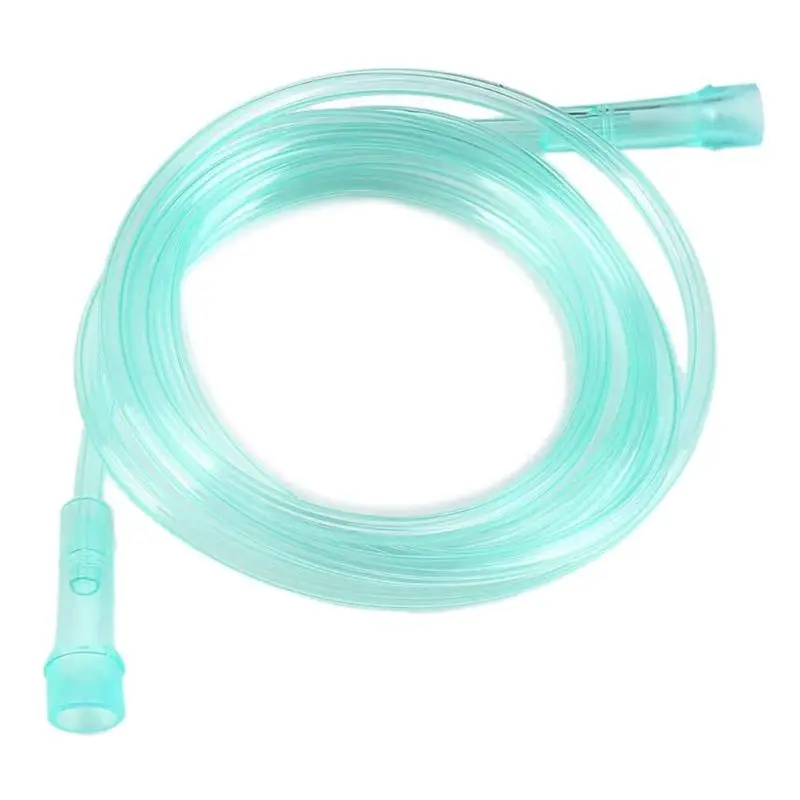 Adult Oxygen Mask with Tube Soft Anatomical Form Green Shield Medicine Cup Nebulizer Inhaler Conduit Oxygen Mask with 1.9m Tube first aid mask
