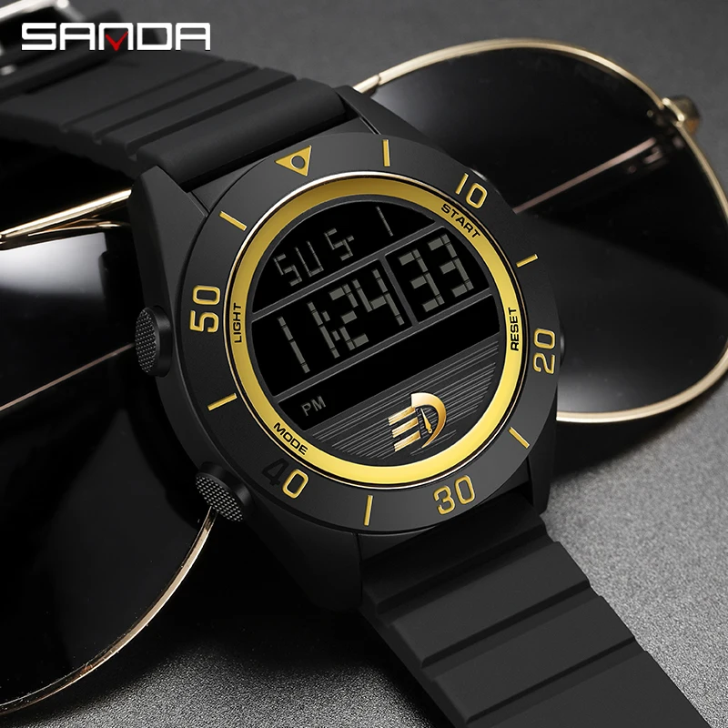 2023Military Watches Mens Luxury Waterproof Sport Watch Men Hours Led Digital Wristwatch Countdown Clock Man Relogio Masculino