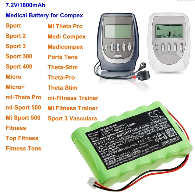 Cameron Sino 1800mAh Battery for Compex Medi Compex,Ports Tens,Sport  3,Sport 400,Fitness Tens,Top Fitness,Medicompex,Sport 2 - AliExpress