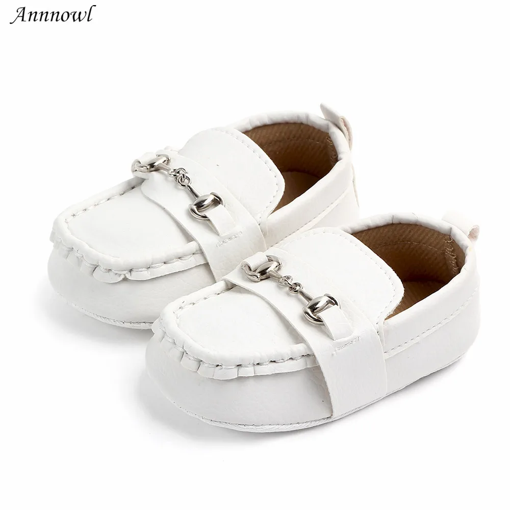 

Brand Fashion Baby Boys Shoes for 0-18 Months Newborn Baby Casual Shoe Toddler Infant Loafers Soft Sole Chain Leather Moccasins