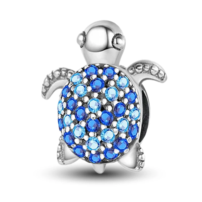 925 Sterling Silver The Bible Cross Sun Moon Blue Series Charms