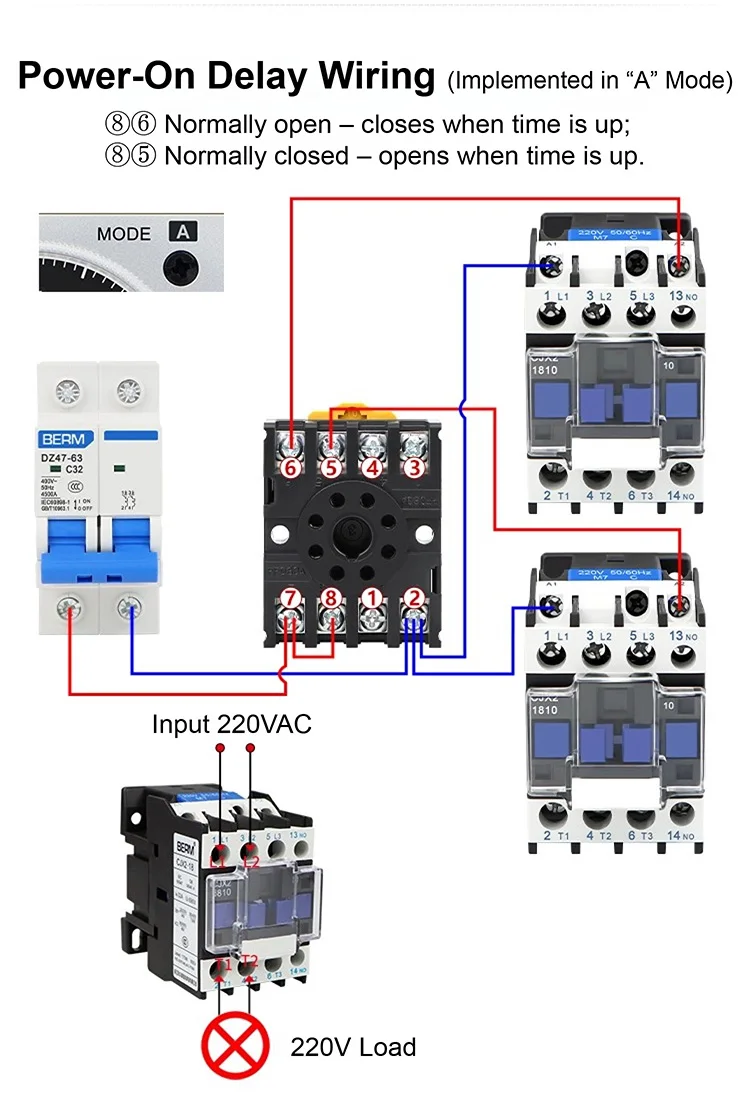 Adjustable H3BA N8H Analog Timer Relay 8 Pin Panel Mount Time Delay Controller 1
