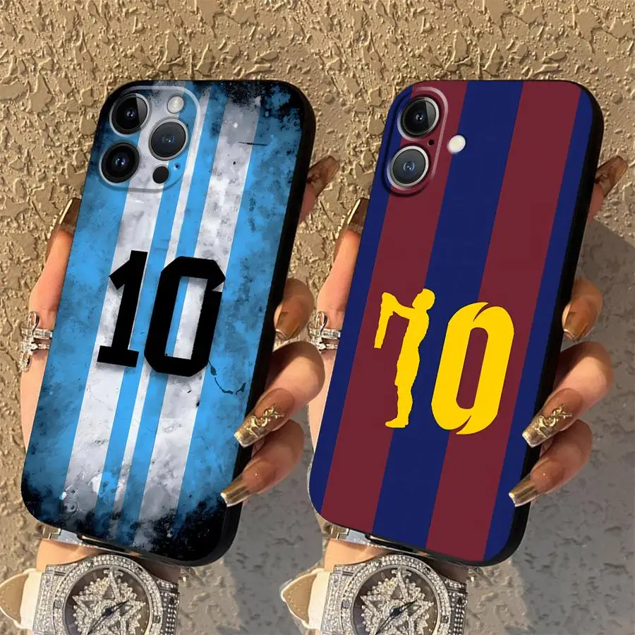 Cool Football Number Soft Back Phone Case Cover