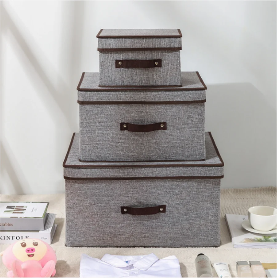 Boîte de rangement pour vêtements de grande capacité, en tissu non tissé, pour la maison, la chambre à coucher, le placard