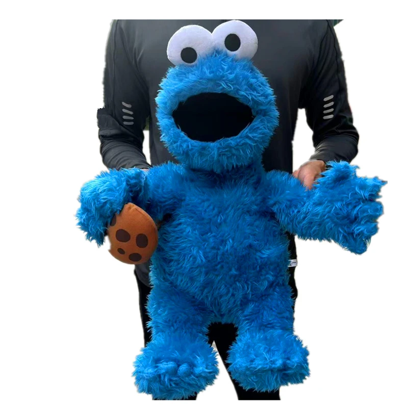 thumbnail image 1 of 1 pieza de peluche gigante clásico de Elmo de Barrio Sésamo, MONSTRUO DE LAS GALLETAS, juguetes suaves de animales de dibujos animados Big Bird Ernie Bert, 1 of 4