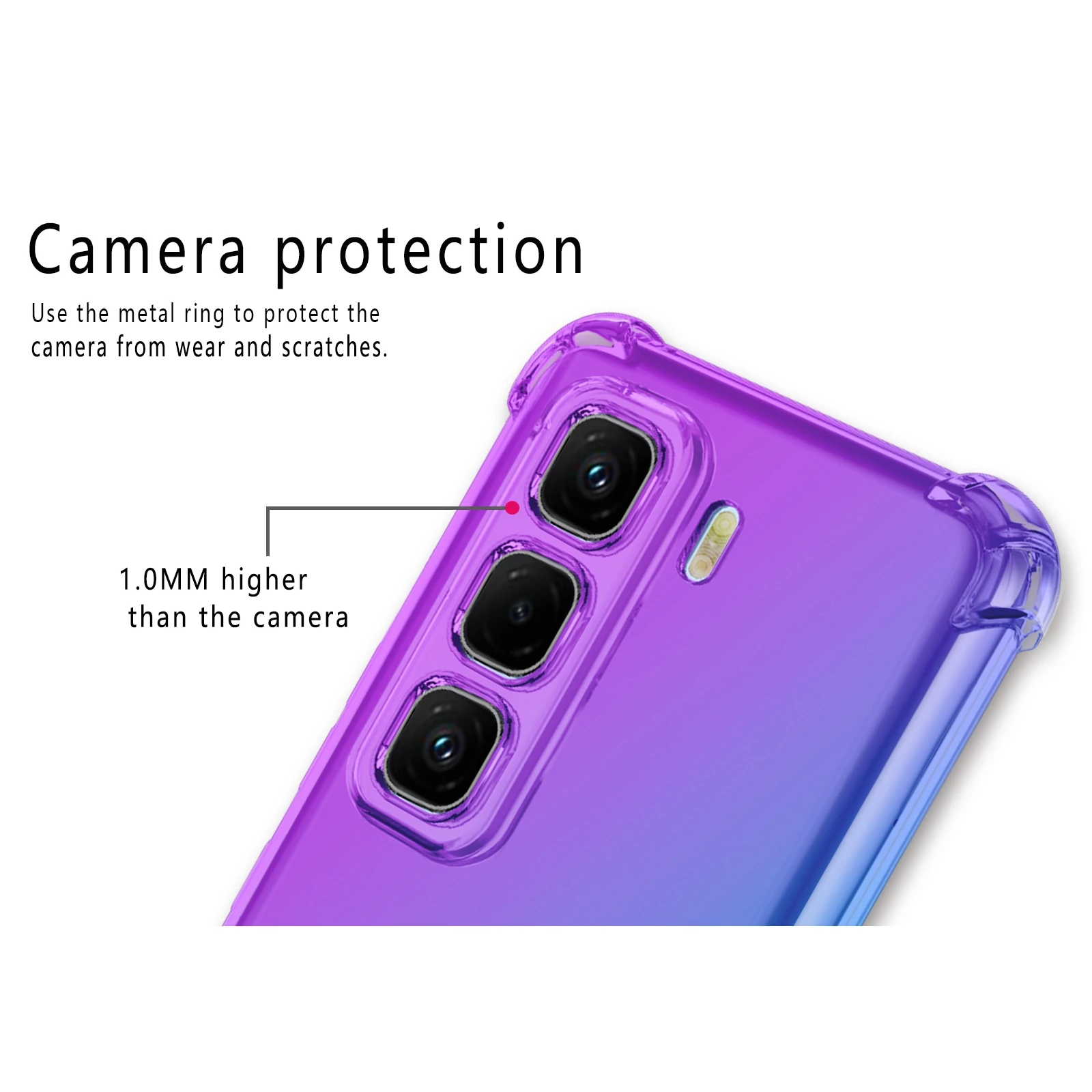 Airbag Shockproof Gradient TPU Protective Phone Case Cover