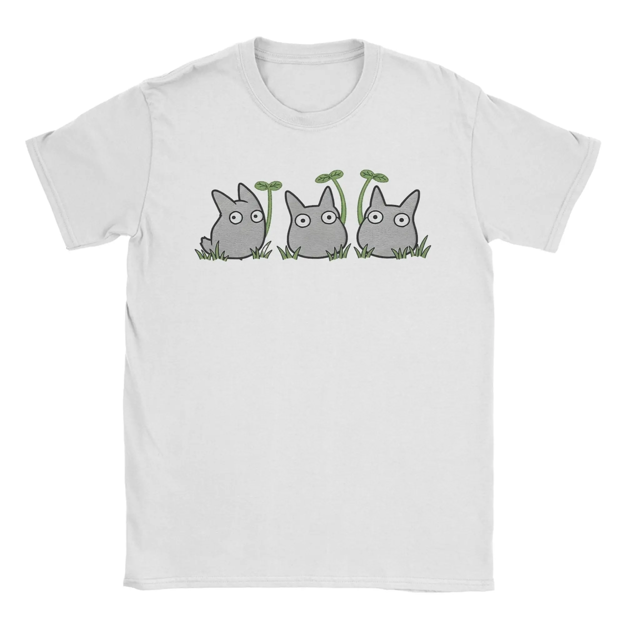 Vintage Totoro-Inspired Graphic Cotton T-Shirt - Fun & Casual Crewneck Tee