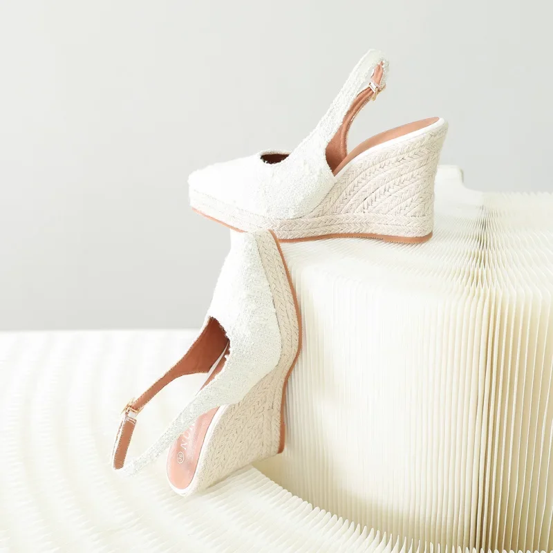 RYAMAG Women Platform Espadrilles Luxury Wedges Sandals for Women