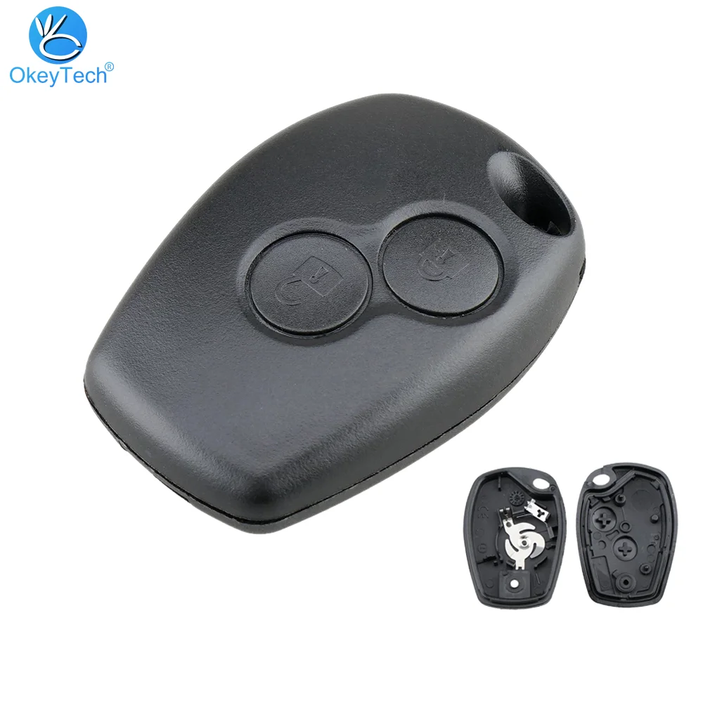 OkeyTech carcasa de llave de coche con 2 botones, carcasa de repuesto Fob para Renault Dacia OkeyTech carcasa de llave de coche con 2 botones, carcasa de repuesto Fob para Renault Dacia