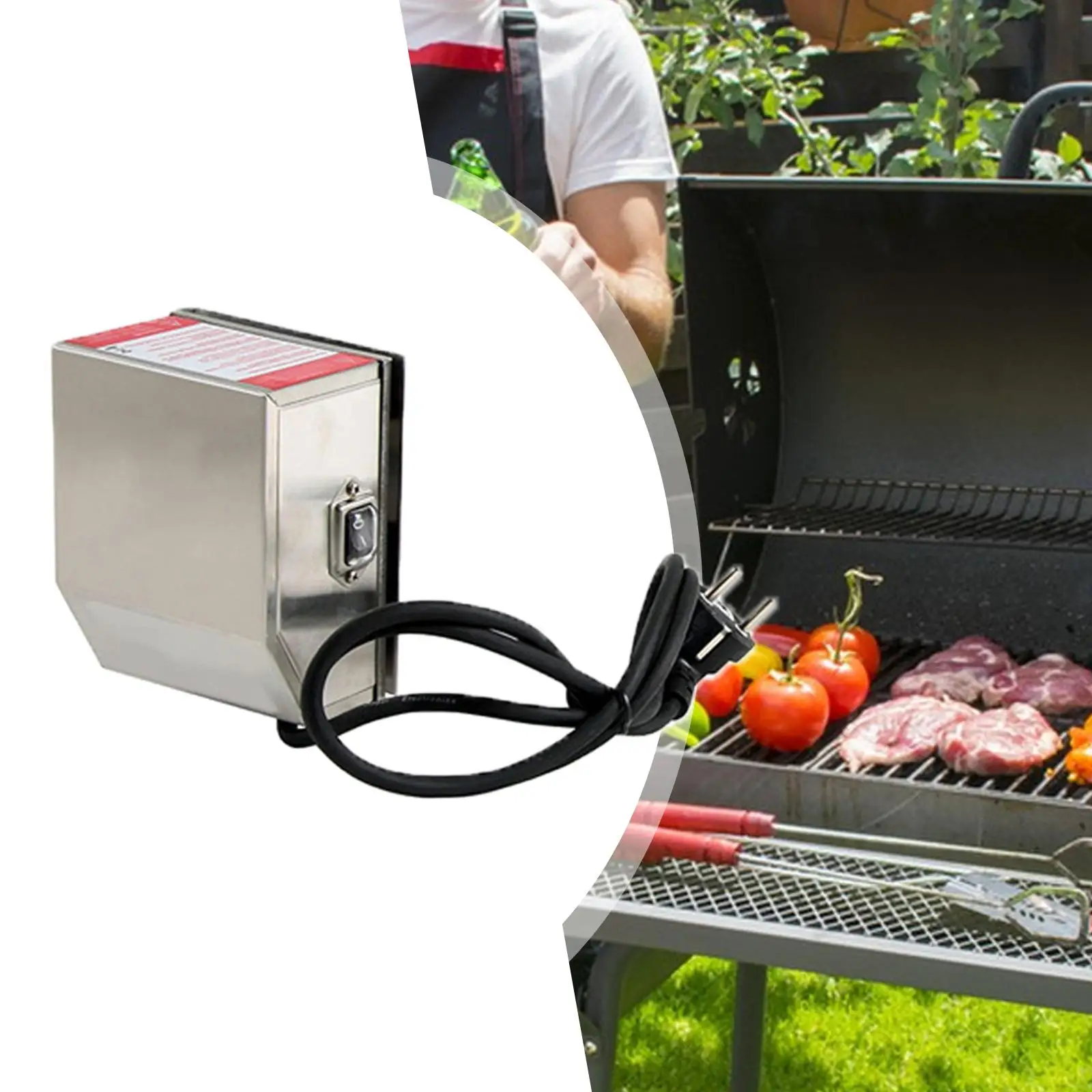 

Grill Barbecue Motor Grill Rotisserie Motor Barbecue Rotisserie Motor BBQ Grill Spit Roast Motor Portable for Garden Accessories