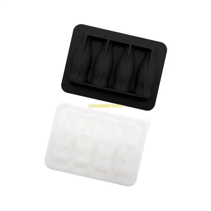 62CE Food Grade Silicone 3D Coke Bottle Ice Mold with Lid Ice Cubes Maker Accessories for Home Parties and Creative Drink