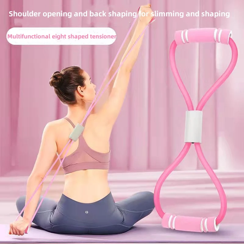 Resistance Bands with Foam Sport At Home Yoga Fitness Accessories Rubber Pull Rope Training and Exercise Gym Equipment for Women