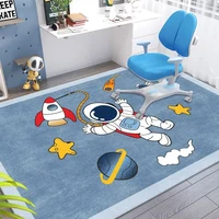 Children's Cartoon Rugs Spaceman Animation Carpets for Living Room Fashion Non-slip Bedroom Study Rug Children's Room Soft Mat 1
