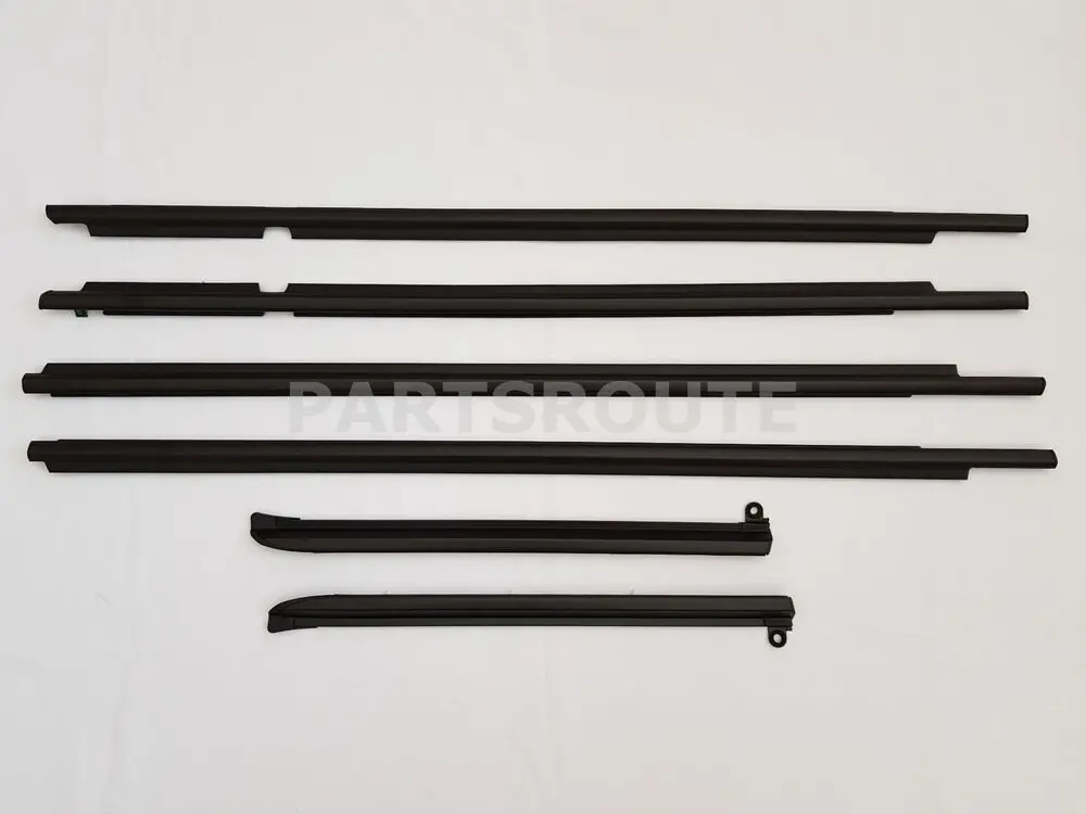 OEM 쿼터 및 도어 벨트 몰딩 블랙 세트, 도요타 랜드 크루저 프라도 FJ/LC120 2003-2009, 렉서스 GX470 2003-2009