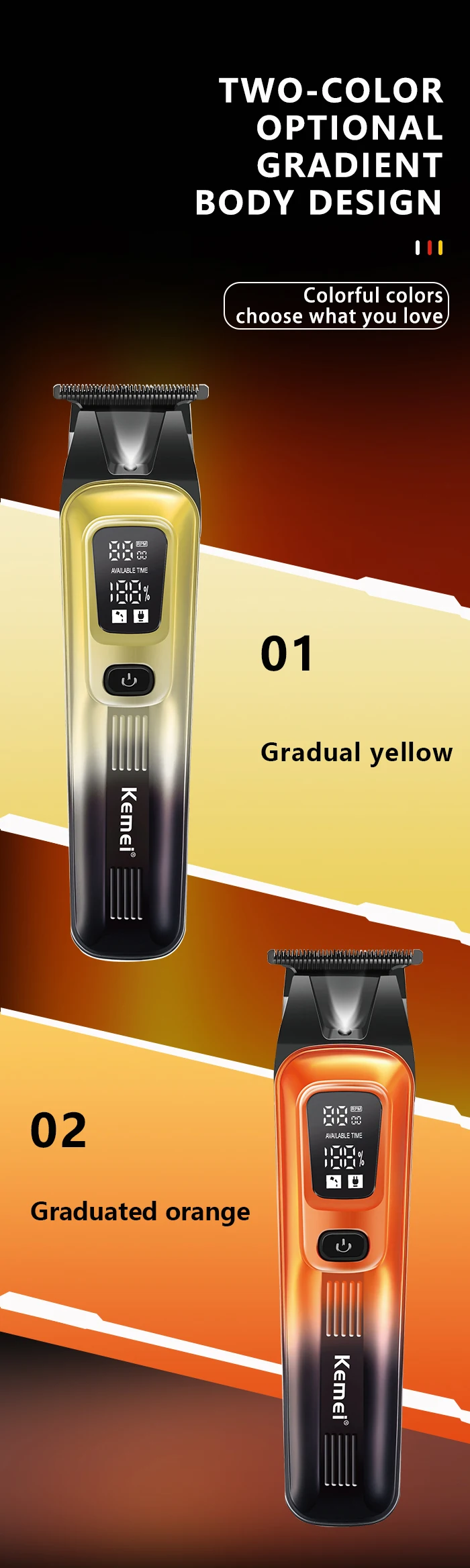 Kemei KM-037 Professional Hair Trimmer description image 3