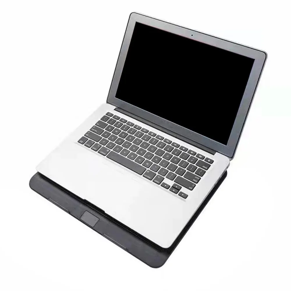 Premium Adjustable Laptop Cooling Pad with LED Lighting and Metal Mesh Design