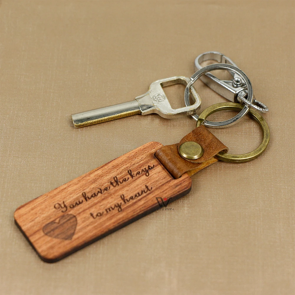 16 Pcs Wooden Keychain DIY Lettering Key Chain Pendants Keyring Making  Supplies