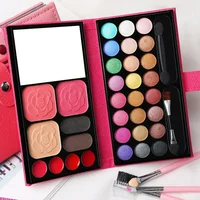 33 Colors Makeup Set Eye Shadow Powder Blush Lipstick Lasting Cosmetics Makeup with Mirror For Beginner Travel Portable Palette 1