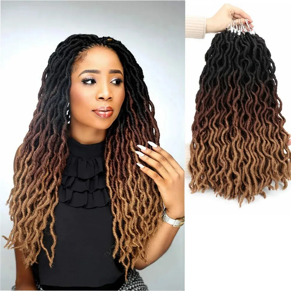 

Gorgeous Crochet Hair Perfect for African American European and Gypsy Locs Styles 18inch 45cm 100g 24pcs/pack braids extensions