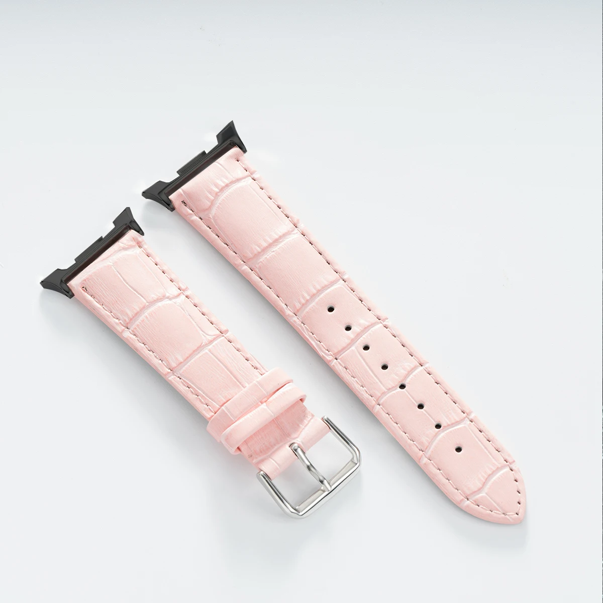 Bamboo Pattern Leather Smartwatch Bracelet Strap
