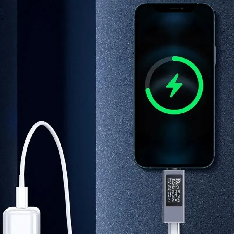 KOWSI USB C 미터 전류 테스터 USB 체커 USB 충전 감지기 USB C 전압계 전류계 감지기