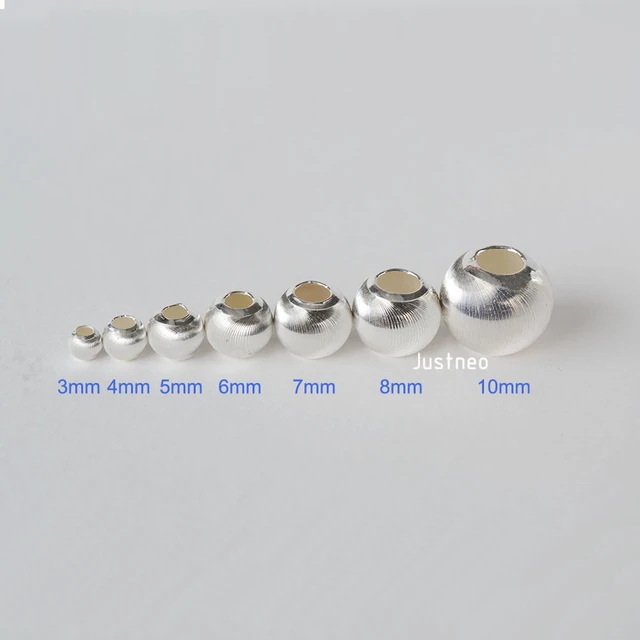 925 Sterling Silver Beads Jewelry Making  925 Sterling Silver Components  Diy - 4pcs - Aliexpress